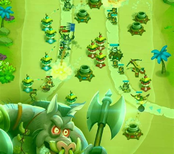tower rush game mechanics gameplay drop block